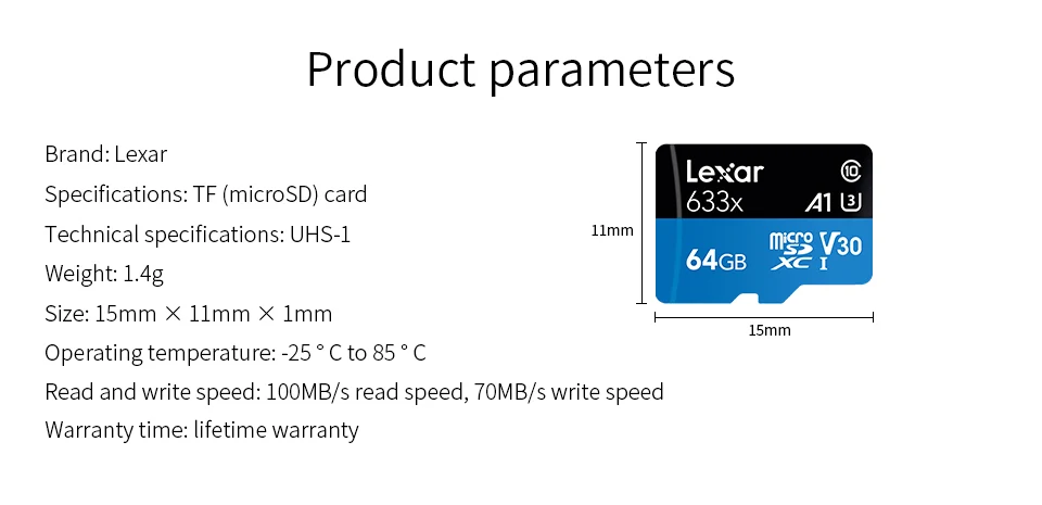 Карта памяти Lexar micro sd 64 Гб класс 10 флэш-карты 16 г карта памяти TF карта tarjeta micro sd 128 Гб microsd sd-карта карт micro sd 32 г