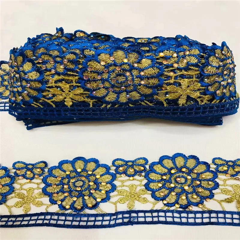 10 ярдов Цветок жемчуга цветочный абрикосовый вышитая кружевная оторочка обрезанная лента аппликация патчи свадебное платье ткань шитье ремесло XM05182