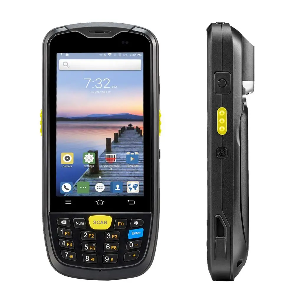 Leitor sem Fio Áspero do Código de Barras do Terminal Coleção de Dados do Armazém 2d do Coletor de Dados de Android Wifi Bluetooth Gps Nfc Pda 1d 4g