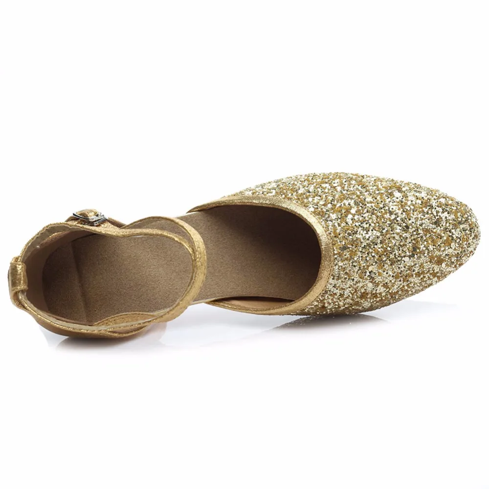 Женские туфли для латиноамериканских танцев 1802 5Golden Heel 7 см Обувь бальных сальсы