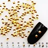 500Pcs/Lot  Gold Silver Square Rivets Studs  Metal Alloy Nail Art Decorations 3D DIY Nail Stickers/Charms 1