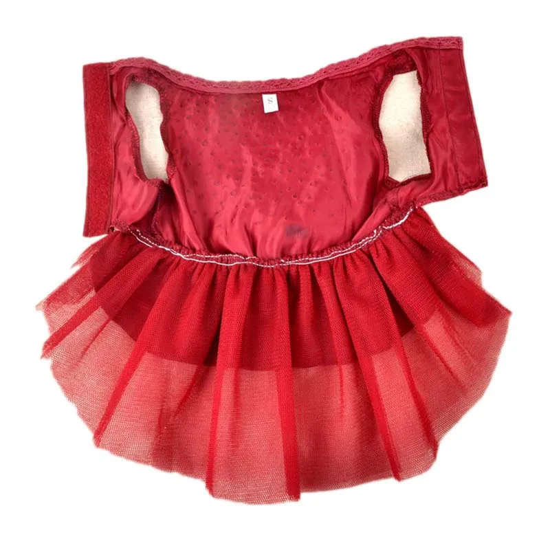 SYDZSW Luxury Dog Clothing Yorkie Dog Wedding Dress for Small Dogs Cats Red Blue Gold Chihuahua Princess Dresses XS S M L XL XXL5
