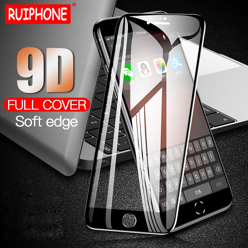 Новый 9D изогнутый край Полное покрытие закаленное стекло для iPhone X XS MAX XR Защита