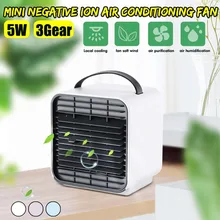 Мини отрицательный ионный светодиодный кондиционер вентилятор портативный кондиционер ручной настольные вентиляторы воздушный охладитель, увлажнитель холодный