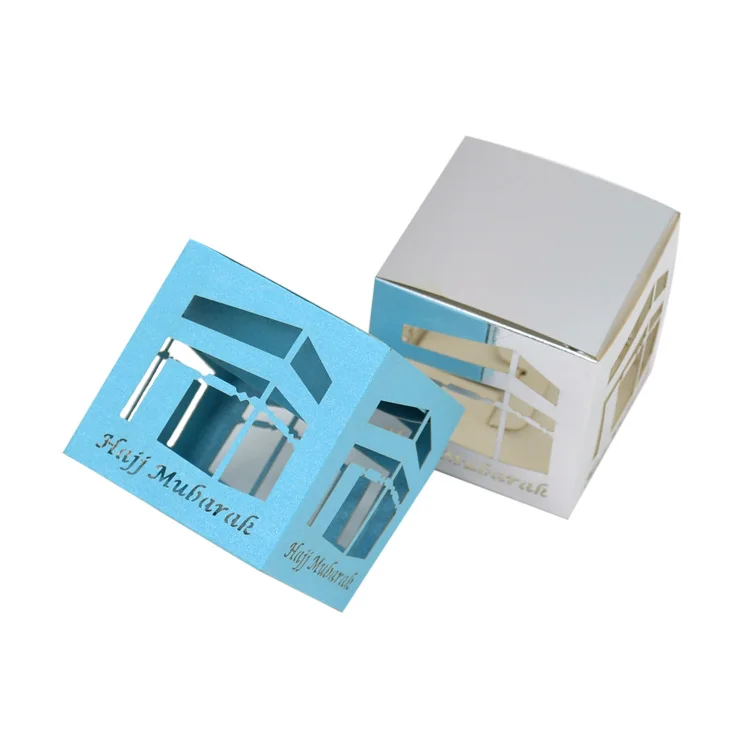 

Simple small laser cut hajj mubarak kaaba boxes