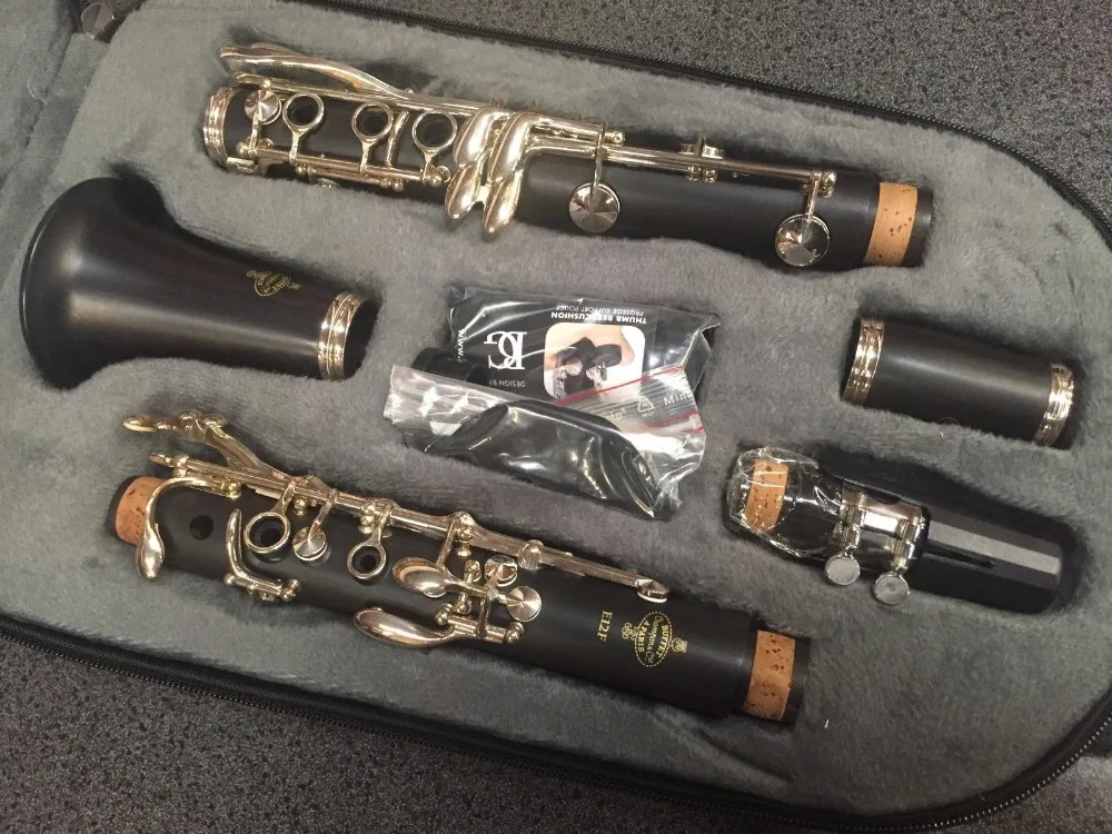New Intermediate Professional Wood Clarinet E12F Mouthpiece Accessories Sandalwood Ebony Professional Student Model Bakelite