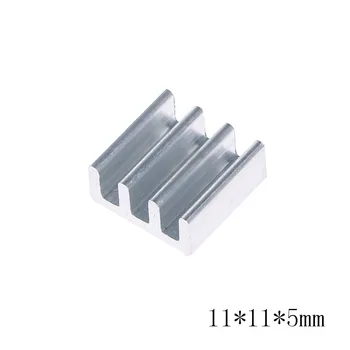 

4 Size Silver Cooler Aluminum Heat Sink for LED Power Memory Chip IC DIY, Chipset Heatsink High Quality NoEnName_Null
