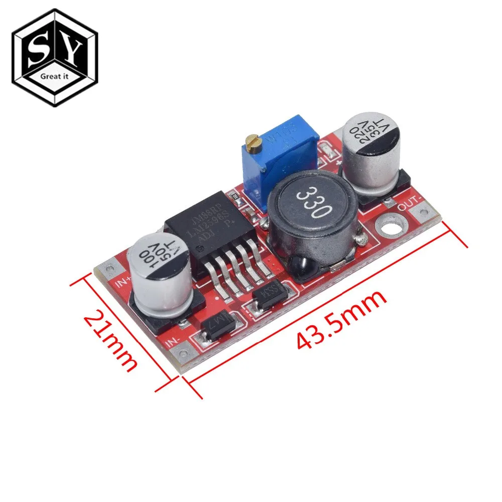 LM2596s lm2596hvs DC-DC понижающий модуль питания 3A Регулируемый понижающий модуль LM2596 регулятор напряжения 24 в 12 В 5 в 3 в