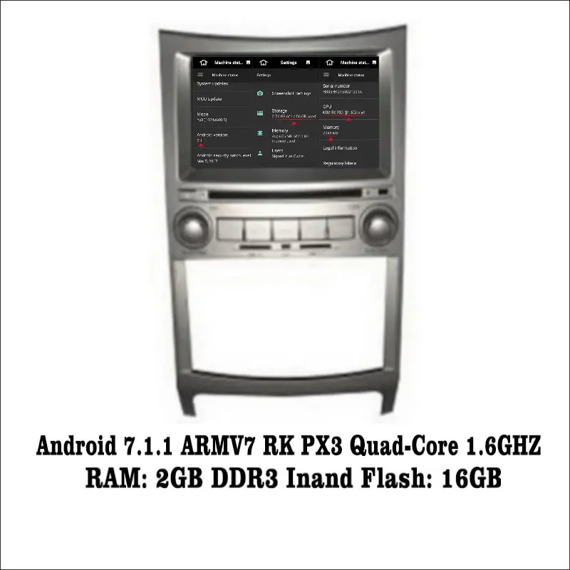 Flash Deal Android 7.1 2G RAM For Hyundai Veracruz/iX55 Car Radio Audio Video Multimedia DVD Player WIFI DVR GPS Navi Navigation 1