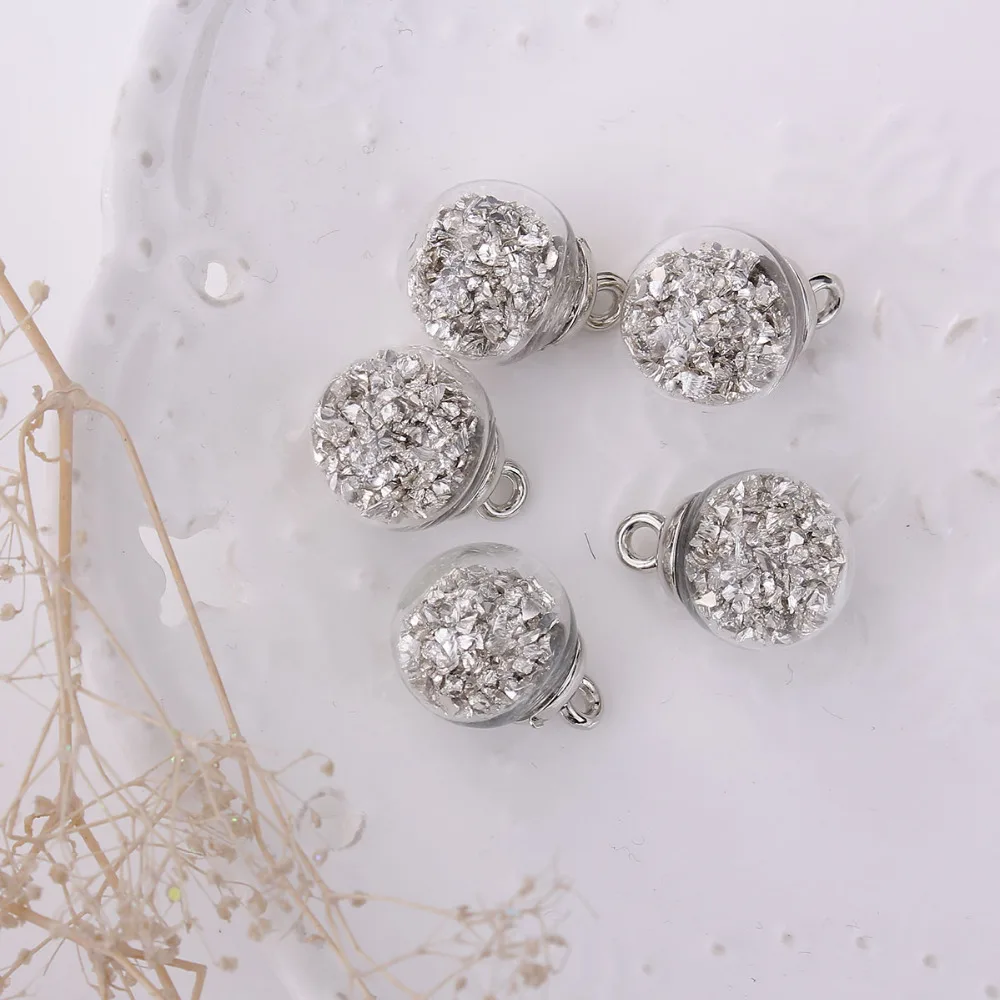 DoreenBeads Модный кулон сделай сам из прозрачного стекла шарма в виде бутылки с