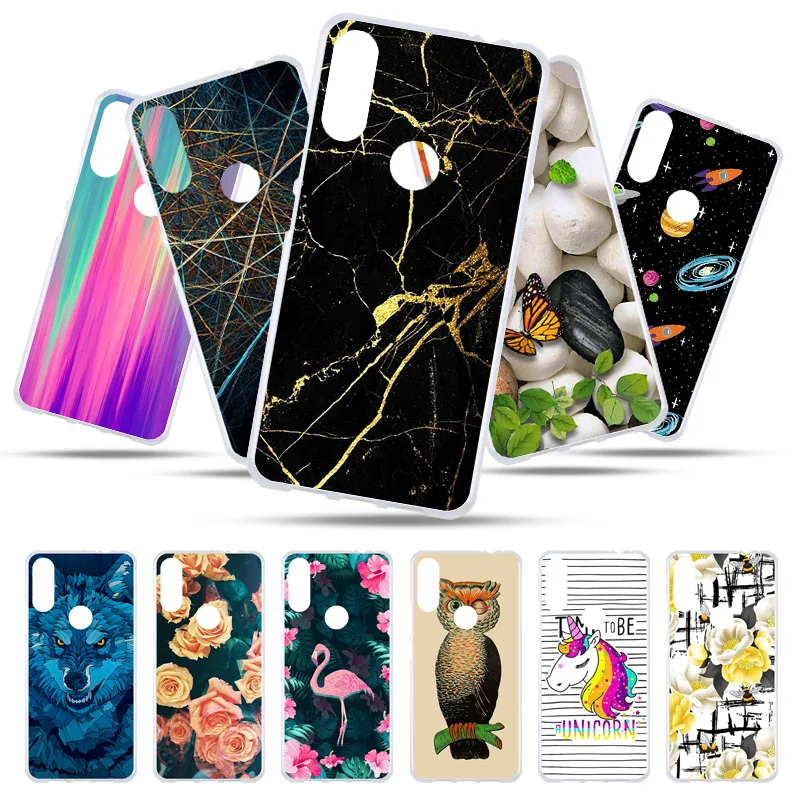 

Bolomboy Painted Case For Wiko View 2 Pro Case Silicone Soft TPU Cases For Wiko View2 Pro Cover Wildflowers Cute Animal Bags