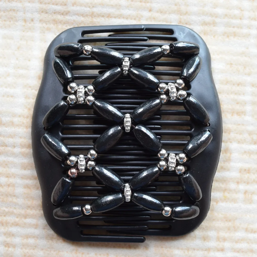 

Black silver beads Magic new high quality Comb 20 pcs/lot professional work lady hair accessory hairpins