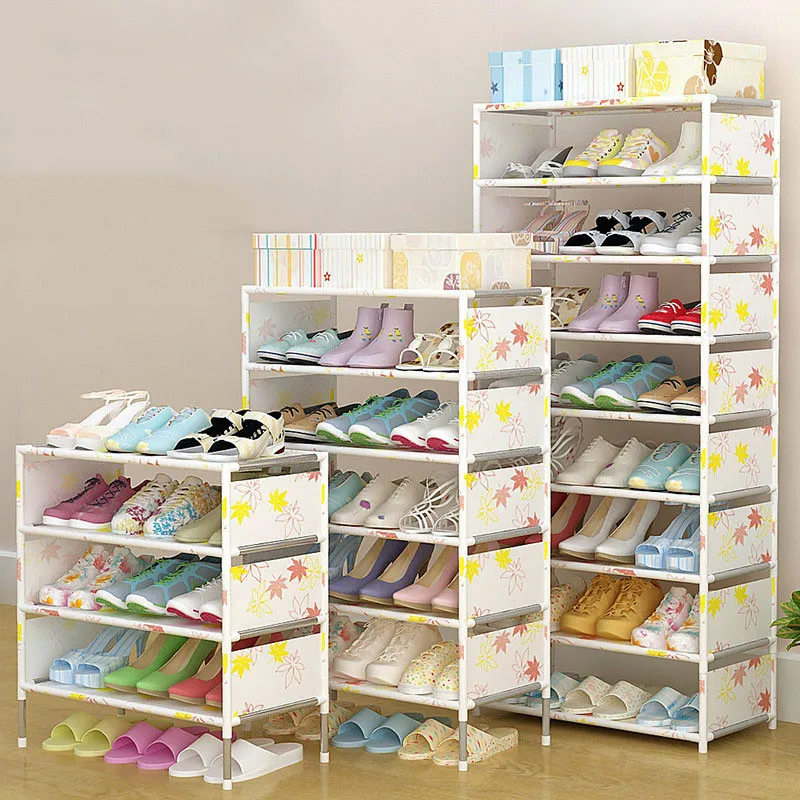 

Shoes shelf Easy Assembled Non-woven Multi Layer Shoe Rack Shelf Storage Organizer Stand Holder Keep Room Neat Door Space Saving