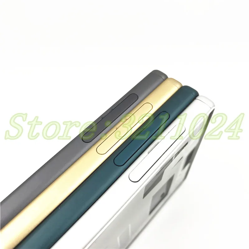 Для sony Xperia Z5 Dual E6653 E6603 E6633 E6683 корпус средняя рамка пластина ЖК рамка Шасси с кнопкой питания Пылезащитная крышка