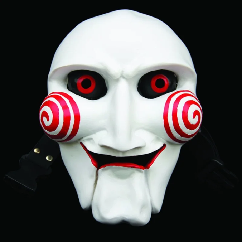 

Horror Scary Movie Saw Puppet Resin Mask Adults Halloween Party Creepy Full Head Masquerade Parties Gifts Costume Saw Masks