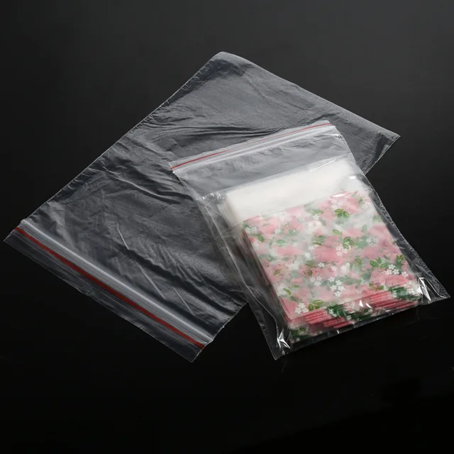 3 Sizes 100pcs Lot Plastic Food Storage Bags Zip Lock Clear Bag 3 Sizes 100pcs Lot Plastic Food Storage Bags Zip Lock Clear Bag Thick Seal Packaging