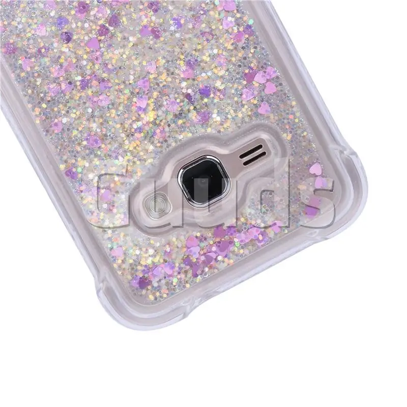 Dynamic Liquid Glitter Sand Quicksand Star TPU Case for Samsung Galaxy J1 2016 J120 - Rose