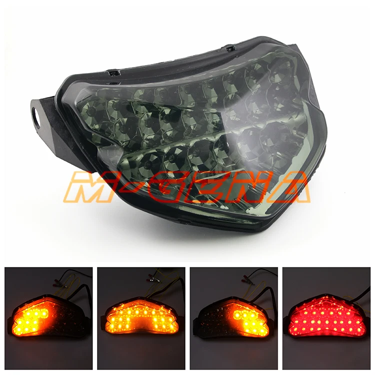 Fanale Posteriore LED Per Moto Kawasaki Ninja 250R 2008-2012 - Luce Stop E Frecce Integrate