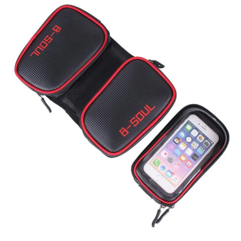 Discount 6.2 Inch Waterproof Bike Bag Front Frame Top Bicycle Bag Touch Screen Cell Phone Cycling Bag Mountain Climb Accessories Outdoor 2