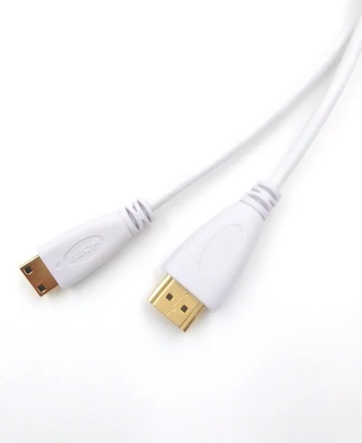 High Quality Mini HDMI to HDMI Cable2ft 3ft  0.5m 1m 2m 3m 5m  Male to Male 1.4V 1080P for Tablet Camcorder MP4 Mini HDMI cable