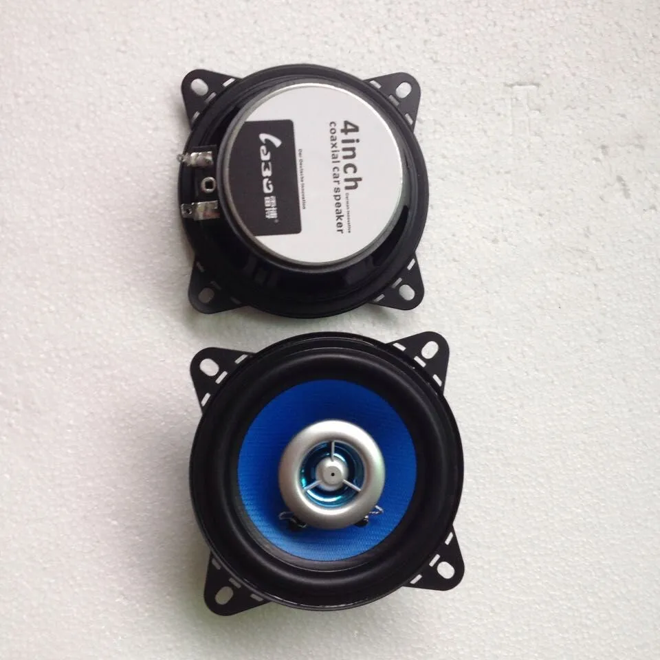 Áudio do Carro Polegada Coaxial Carro Alto-falantes Acústicos 4ohm 100 Watts Injeção Azul Tecnologia Estéreo Alto-falante Motorista 1 Par 4 3 Alto-falantes coaxiais