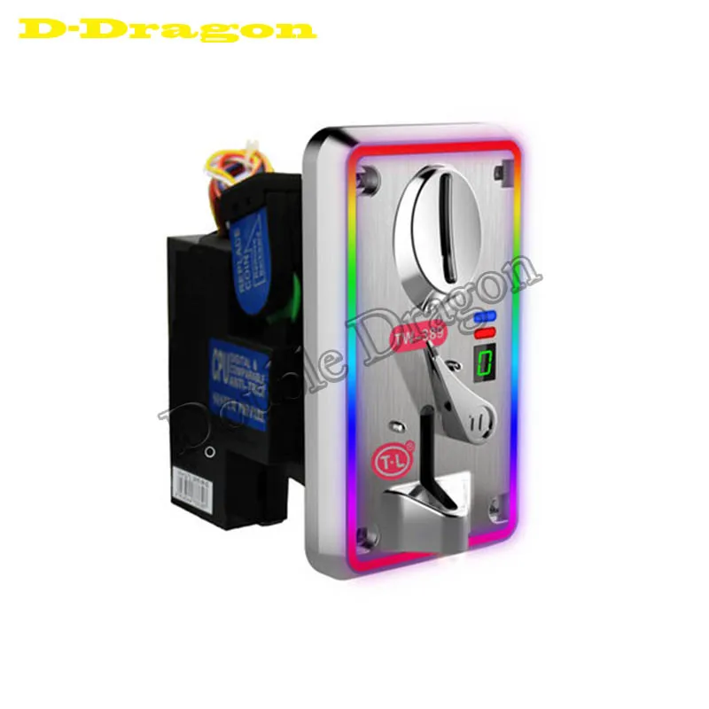 US $513.39 TW389 Front Entry Single Coin Acceptor Electronic CPU Comparison Control Precise Multi Coin Token Selector LED Indicator