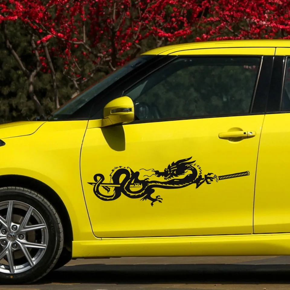 Cunymagos Dragon Creative Decor Car Sticker Motorcycle Vinyl Car Styling Auto Car Wall Window Door Decal Sticker 19.1cm5 (6)