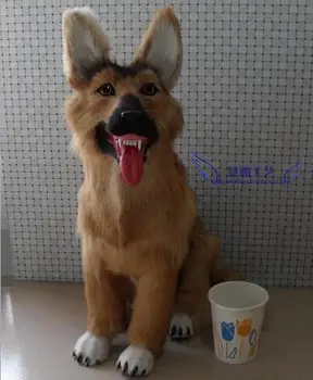 

Imitation wolfhound dog famous animal dog window teaching hall home farm decoration exhibition display