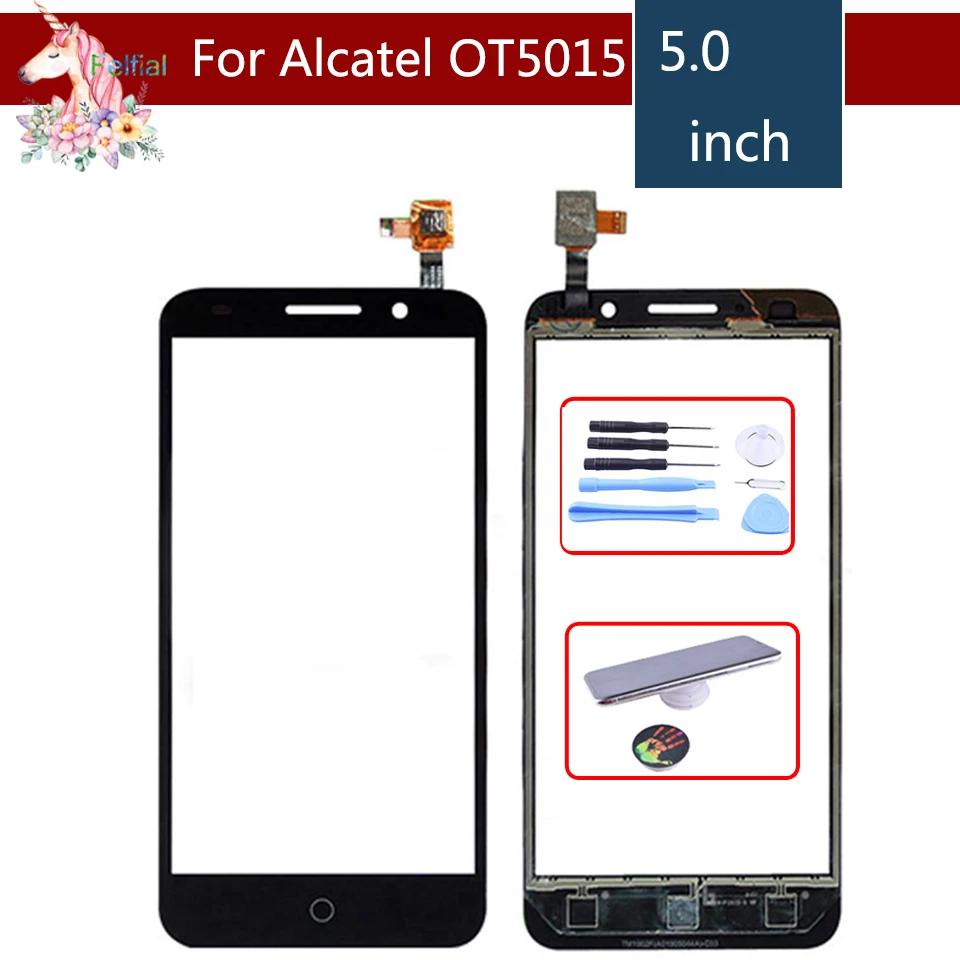 5 0 &quotдля Alcatel Pixi 3 OT5015 5015 5015E 5015A сенсорный экран дигитайзер Датчик внешняя