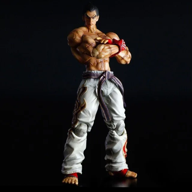 Tekken Play Arts Kai Kazuya Mishima игрушка 26 см ПВХ фигурка игра Аниме Tekken Playarts Kai для подарка