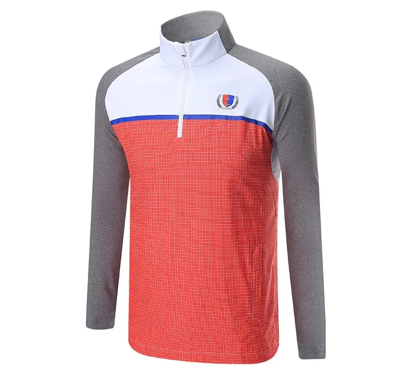 EVERIO Golf Tshirt Autumn Winter Men's Sportswear Golf Long-sleeved T-shirt 4Colors6