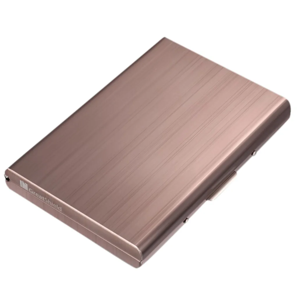 

Credit Card Protector Slim Metal Business Card Case for Women or Men phone card holder sticker purse защита карты банка#XX30