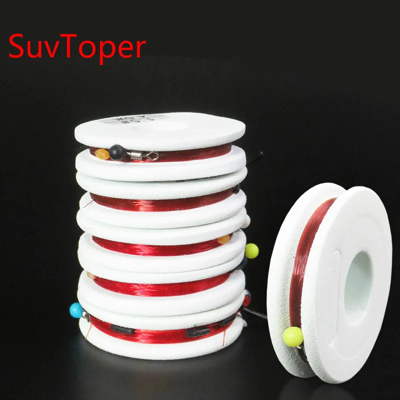 

SuvToper 10pcs High Strength Durable Superfine Nylon Fishing Line Group Strong Toughness Fishing Lures Line group 4.5/5.4/6.3m
