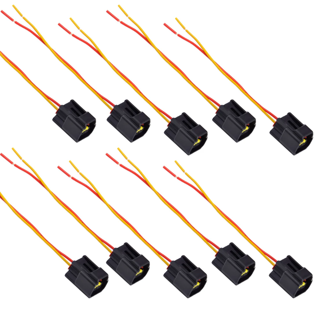 CITALL 10pcs Ignition Coil Harness Connector Modular for Ford Focus Mustang Edge 4.6L 5.4L 6.8L 1991 1992 1993 2000 2001 2011-in Cables, Adapters & Sockets ...