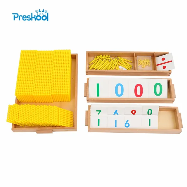 US $72.68 Montessori Kids Toy Baby Bank Game Set Maths Training for Early Childhood Learning Educational Pres