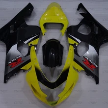 GSX R 600 2004-2005 K4 кузов GSXR 600 04 мотоцикл обтекатель GSXR750 05 черного, желтого цвета обтекатель Наборы
