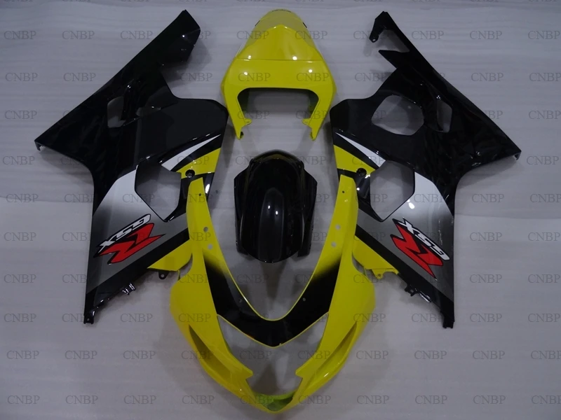 GSX R 600 2004-2005 K4 кузов GSXR 600 04 мотоцикл обтекатель GSXR750 05 черного, желтого цвета обтекатель Наборы