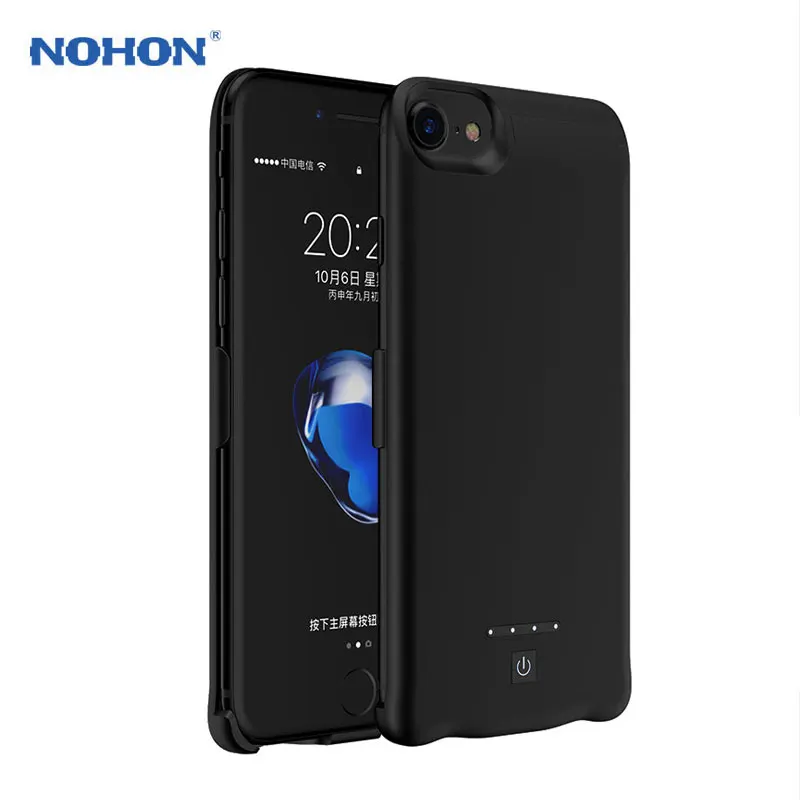 imágenes para NUEVA NOHON Cargador de Batería de Reserva Portable Para el iphone 7 6 S 6 Plus Cubierta de la Caja Externa Recargable 8000 mAh de Carga rápida imágenes para NUEVA NOHON Cargador de Batería de Reserva Portable Para el iphone 7 6 S 6 Plus Cubierta de la Caja Externa Recargable 8000 mAh de Carga rápida