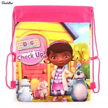 1 pic Doc Mcstuffins, toy Physicians children school bags cute cartoon drawstring backpack & bag Children Backpacks pressure