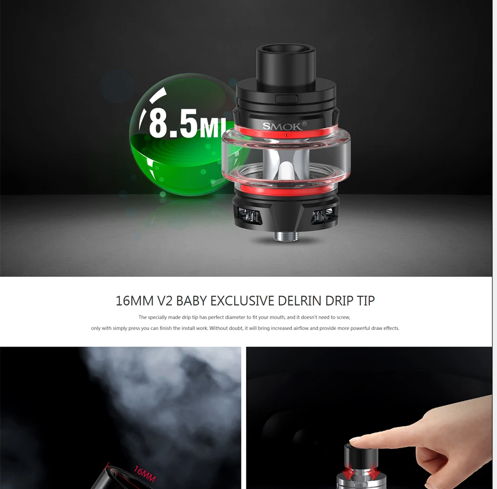Electronic Cigarettes Smok Stick V9 Max 8.5ml Staret Kit 4000mah Battery Stick V9 Max tank with Baby V2 S1V2 S2 VS Stick Prince (12)