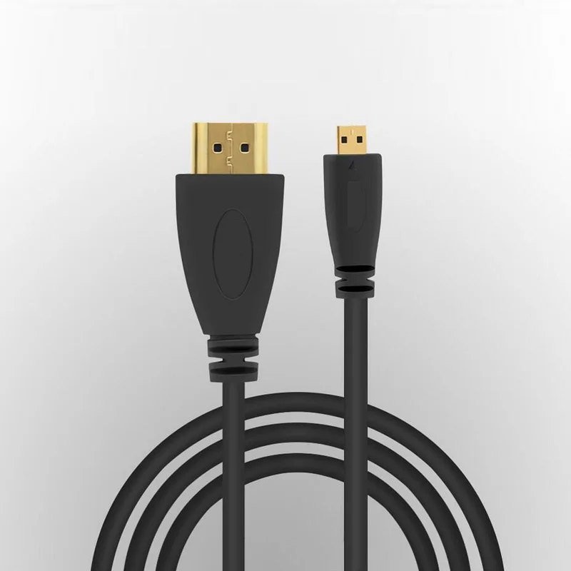 Кабель Micro HDMI(type D)-HDMI(type A) позолоченный(High speed) Кабель Micro HDMI поддерживает Ethernet, 3D, 4K и Ethernet