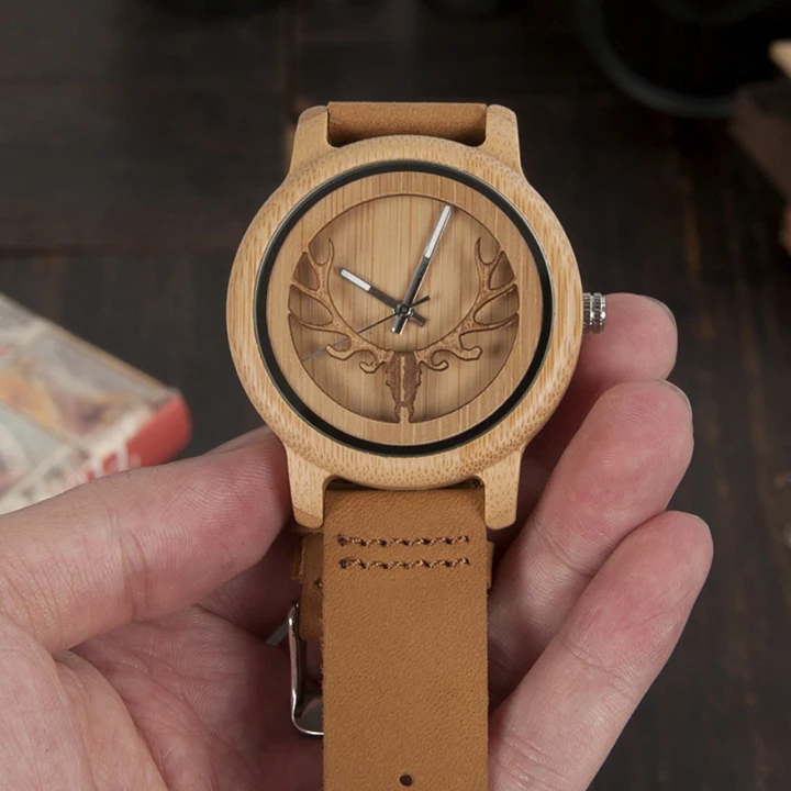 Elk head wood watch (19)