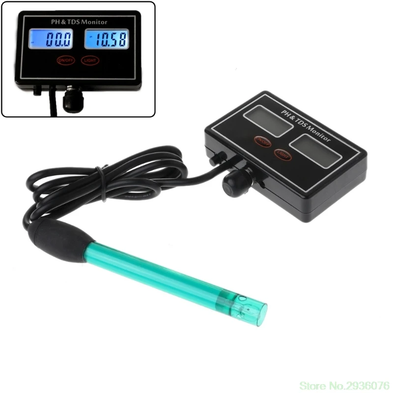 

New 2in1 Digital pH TDS Meter Monitor Aquarium Online Water Quality Tester Analyzer Drop Ship 11
