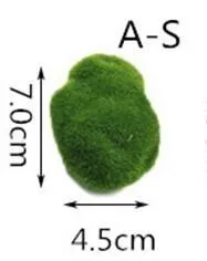 Искусственный мох камень бонсай Декор Сказочный Сад ремесло миниатюрный микро пейзаж зеленая трава Украшение Мини DIY домашний орнамент - Цвет: A-S