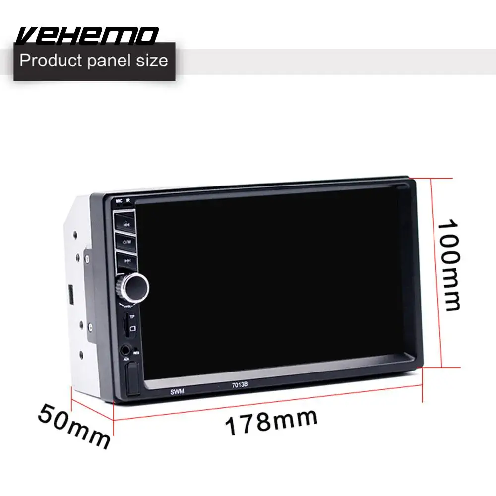 

VEHEMO 7inch FM/USB/AUX Auto MP5 Player MP5 Player Rear View Support TF Card Car Stereo Smart Car MP5 Player Automobile Radio