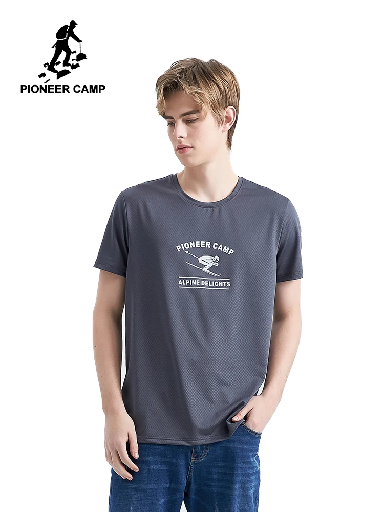 Мужская быстросохнущая футболка Pioneer Camp Спортивная с коротким рукавом и принтом