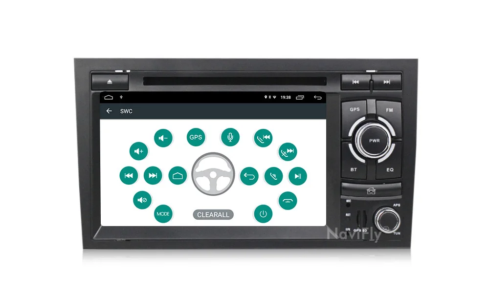 Flash Deal Navifly 2Din Car Multimedia Player GPS Android 9.1 DVD Automotivo For Audi/A4/S4 2002-2008 Radio Quad Cores RAM 2GB ROM 32GB 21