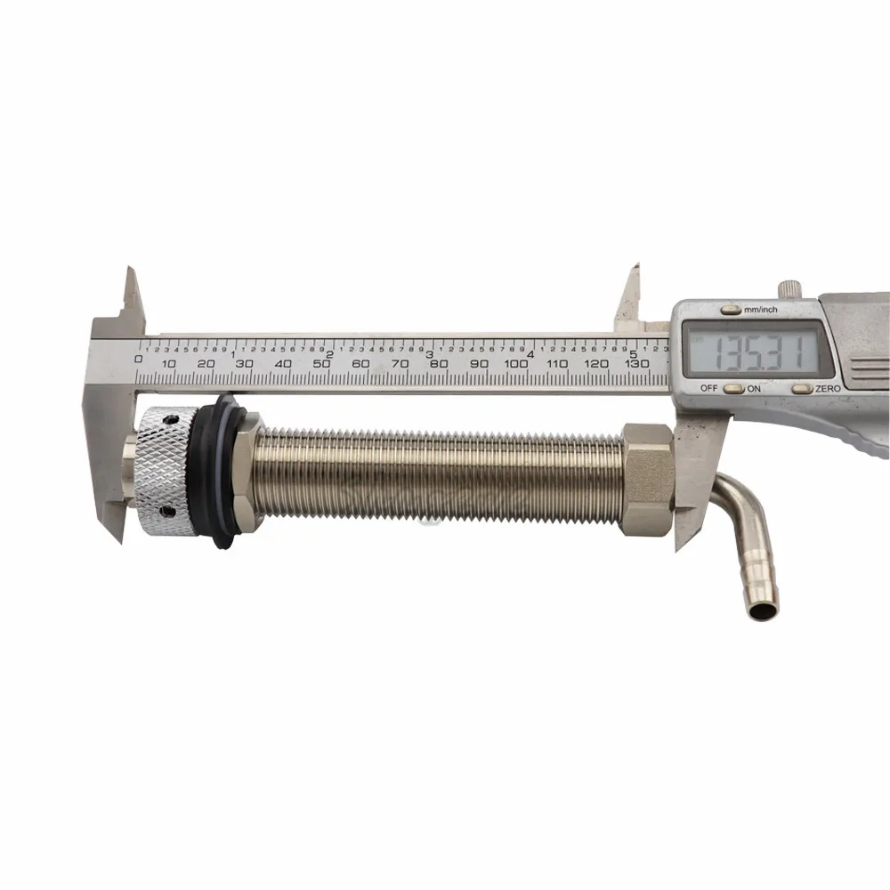 Adjustable Beer Tap Faucet G58 Long Shank With 8mm Barb Elbow Draft Beer Dispenser Home brewing Nipple Shank Assembly (32)