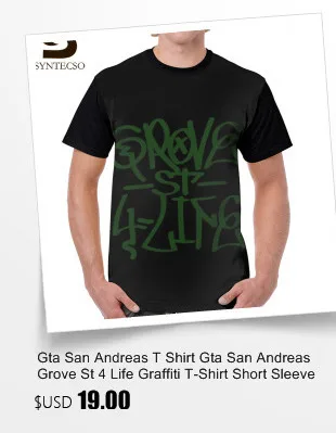 Футболка Gta San Andreas, Gta San Andreas, Гроув St 4 Life, футболка с узором в стиле граффити, с короткими рукавами, 6xl, графическая футболка, забавная футболка