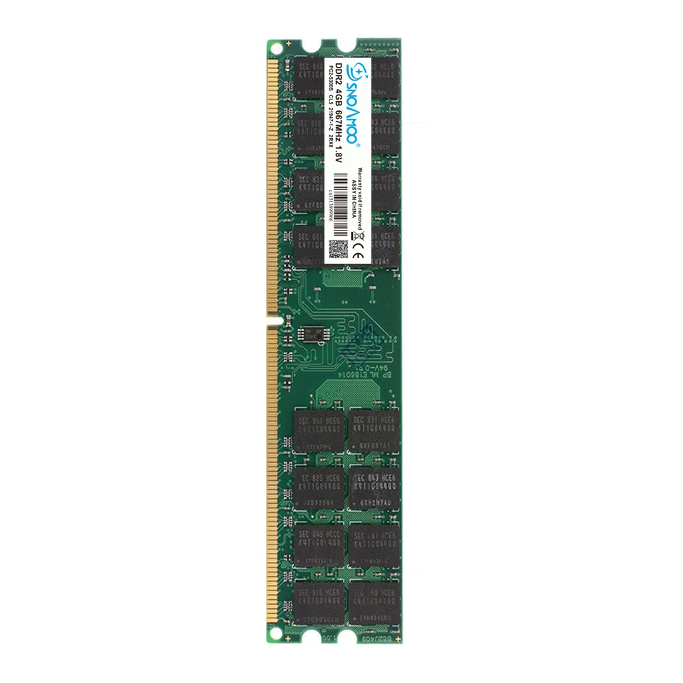 SNOAMOO 4 ГБ настольный ПК RAMs DDR2 667 МГц PC2-5300S 800 МГц DIMM 2 Гб памяти 240pin для системы AMD Высокая совместимость компьютера гарантия